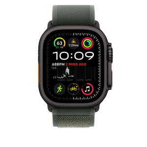 49mm Green Trail Loop - M/L - Black Titanium Finish - Apple
