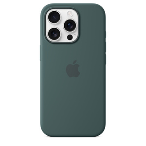 iPhone 16 Pro Silicone Case with MagSafe – Lake Green - Apple