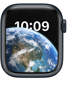 Front, 41mm Case, edge-to-edge display, rounded corners, Digital Crown dial