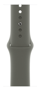 Olive Sport Band, smooth fluoroelastomer rubber with pin-and-tuck closure