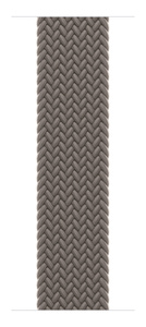 Beige Braided Solo Loop strap, woven polyester and silicone threads with no closure