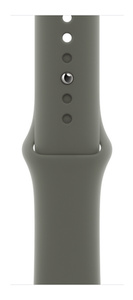 Olive Sport Band, smooth fluoroelastomer rubber with pin-and-tuck closure