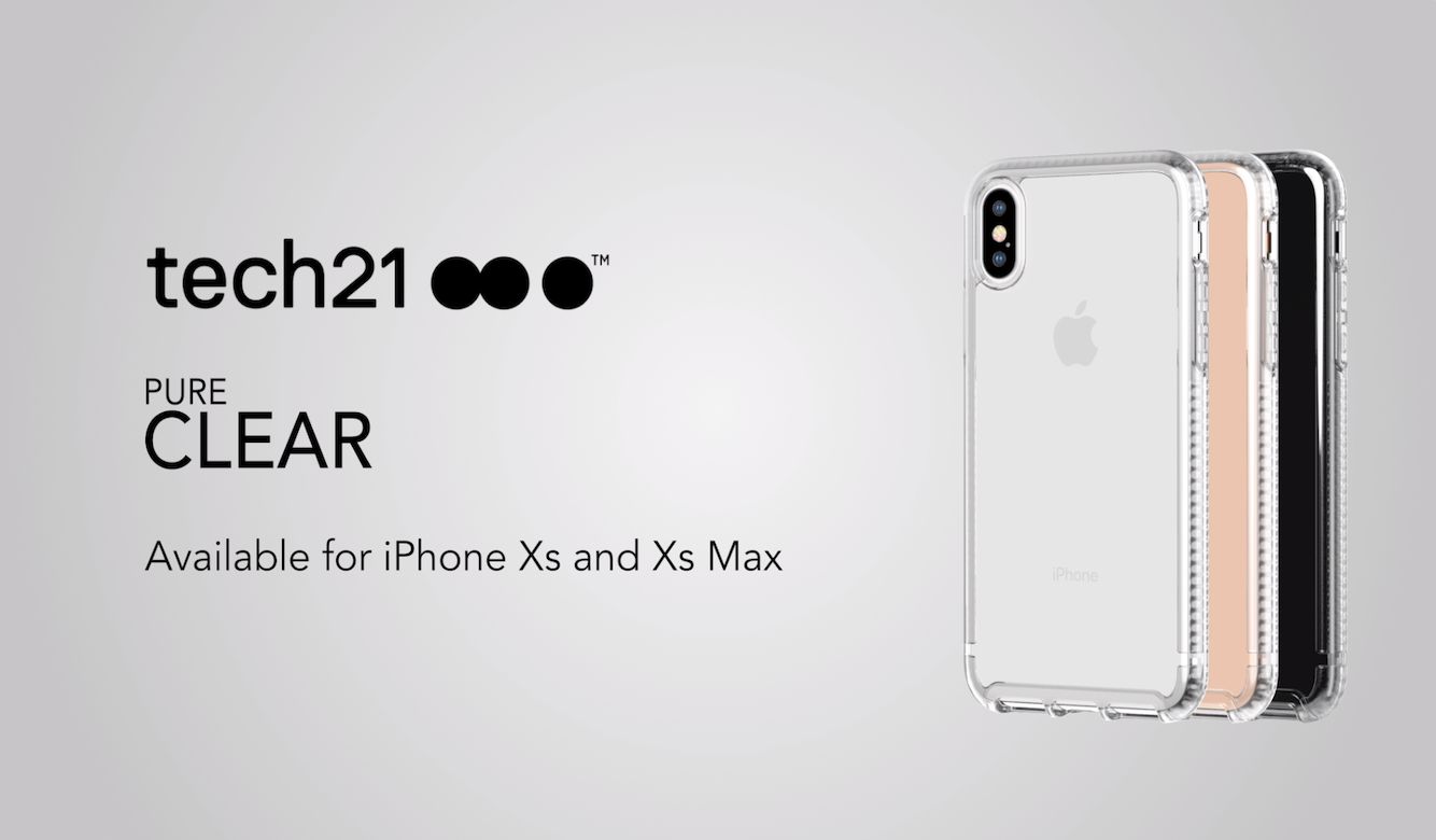 coque pure clear de tech21 pour iphone xs max