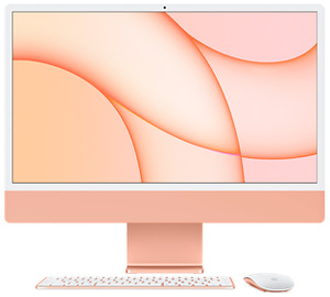 24-inch Orange iMac with 4.5K Retina display - Apple
