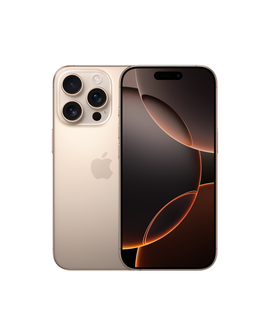 iPhone 16 Pro em titânio deserto