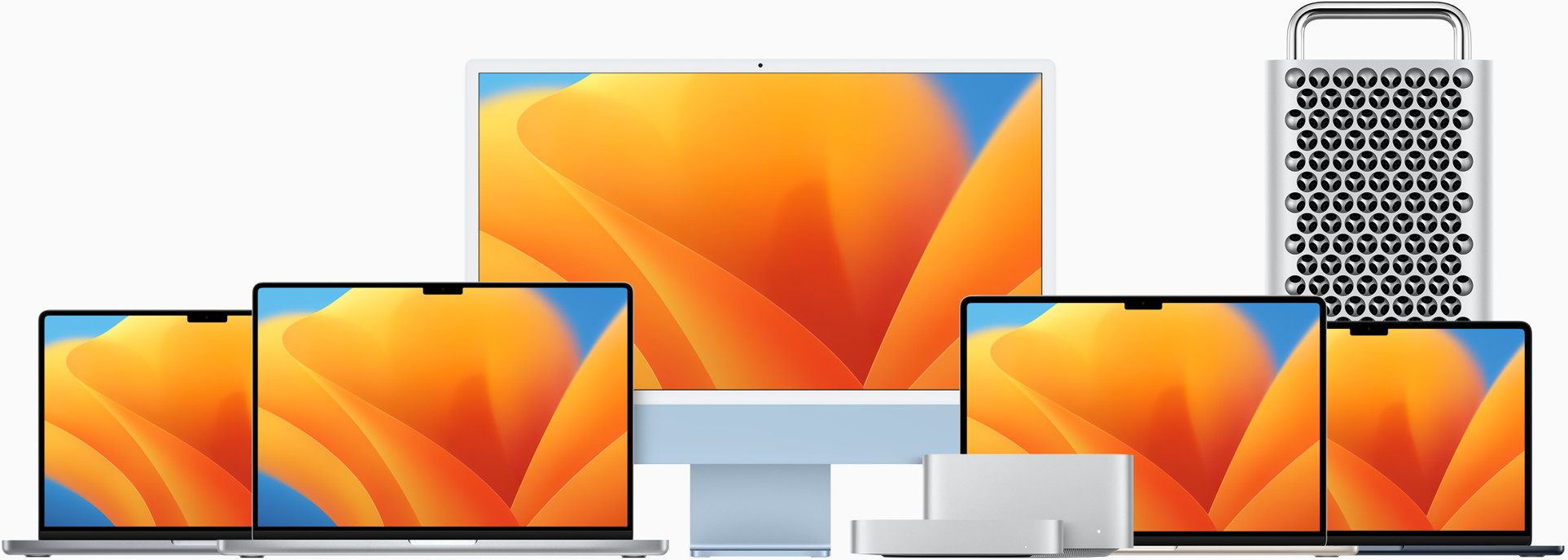 Mac Models ، MacBook Pro ، مقاس 16 بوصة ، MacBook Pro ، IMAC ، Mac Mini ، Mac Studio ، MacBook Air مقاس 15 بوصة ، MacBook Air ، Mac Pro 13 بوصة
