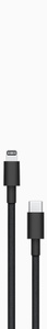 Black USB‑C to Lightning Cable
