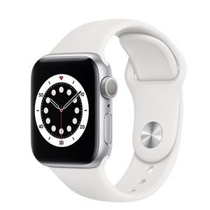 Apple Watch Series 6 Gpsモデル 40mmシルバーアルミニウムケースとホワイトスポーツバンド レギュラー Apple 日本