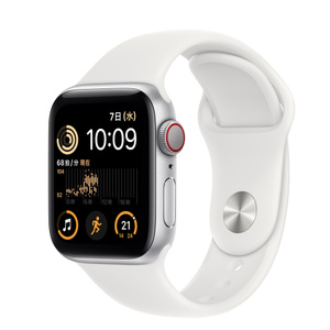 Apple Watch SE (GPS + Cellularモ‍デ‍ル) - 40mmシルバーアルミニウム
