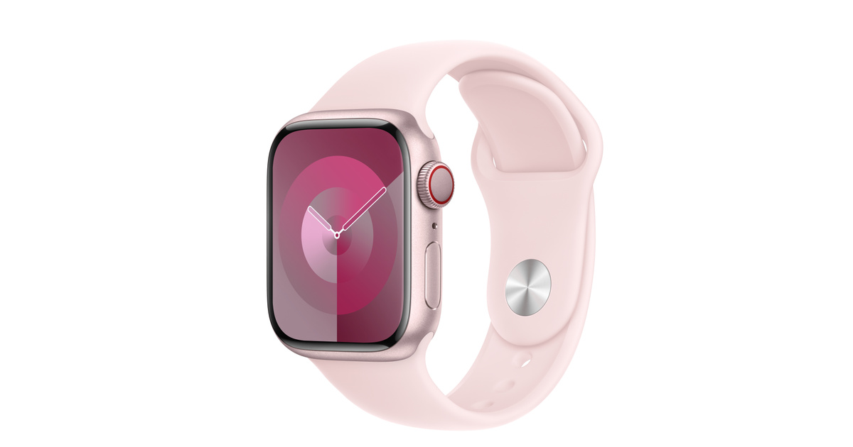 Apple Watch Series 9 (GPS + Cellularモ‍デ‍ル) - 41mmピンク