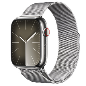 Apple Watch Series 9 (GPS + Cellularモ‍デ‍ル) - 41mmシルバー 