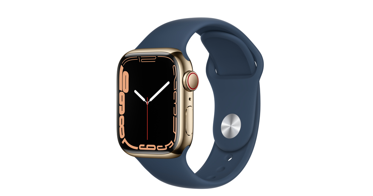 ファッションデザイナー Apple Watch 41mmアビスブルー 7(GPSモデル)- Series - 腕時計(デジタル)