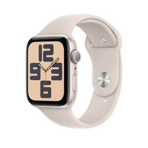 Apple Watch SE (GPSモデル) - 44mmスターライトアルミニウムケースと 