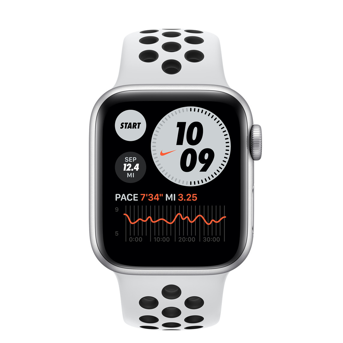 Apple Watch Nike Series 6（GPS + Cellularモデル）- 40mmシルバー