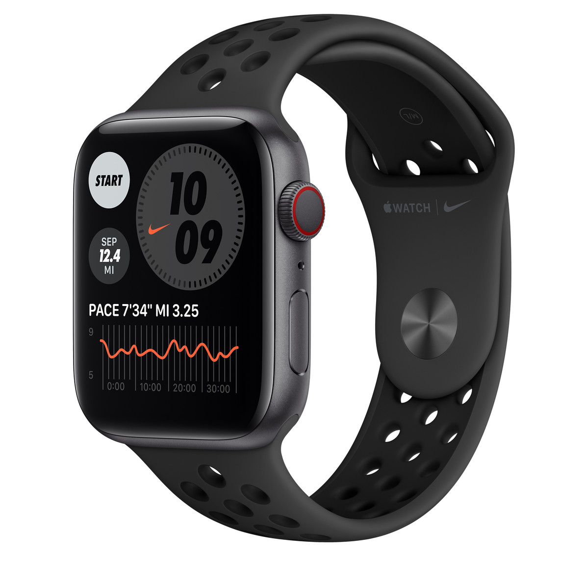 Apple Watch Nike Series 6(GPS + Cellularモデル)- 44mmスペース ...