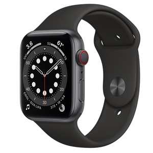 腕時計(デジタル)新品未開封apple watch series6 spacegray 44mm - 腕時計(デジタル)