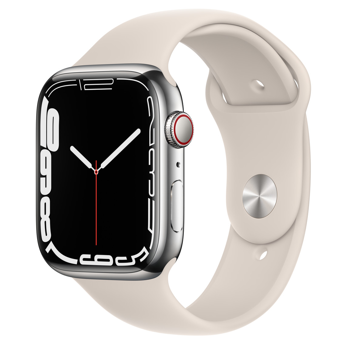 Apple Watch Series 7(GPS + Cellularモデル)- 45mmシルバー ... Apple Watch 7 45MM セルラー シルバーステンレススティール