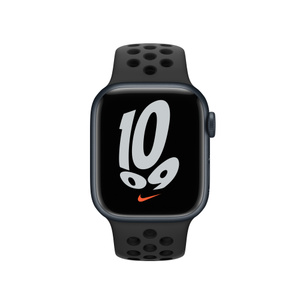 Apple◆Apple Watch Nike Series 7 GPSモデル 41mm [ミッドナイト] MKN43J/A/デ