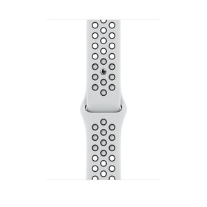 Apple Watch Nike Series 7（GPSモデル）- 45mmスターライトアルミニウムケースとピュアプラチナム/ブラックNikeスポーツバンド  [整備済製品] Apple（日本）