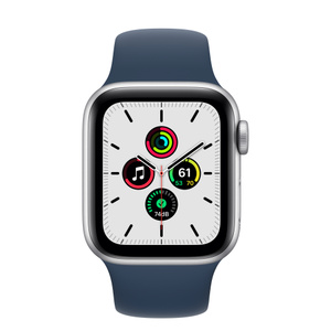 Apple Watch SE（GPSモデル）- 40mmシルバーアルミニウムケースとアビスブルースポーツバンド [整備済製品] Apple（日本）