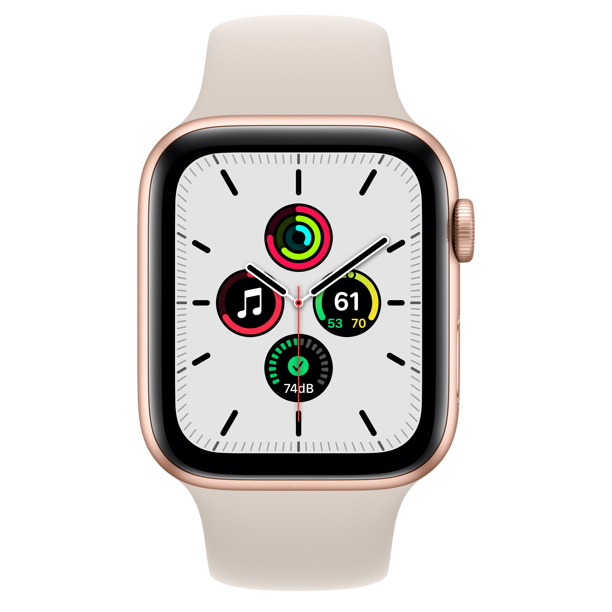 Apple Watch SE(GPSモデル)- 44mmゴールドアルミニウムケースと Apple Watch SE(GPSモデル)- 44mmゴールドアルミニウムケースと