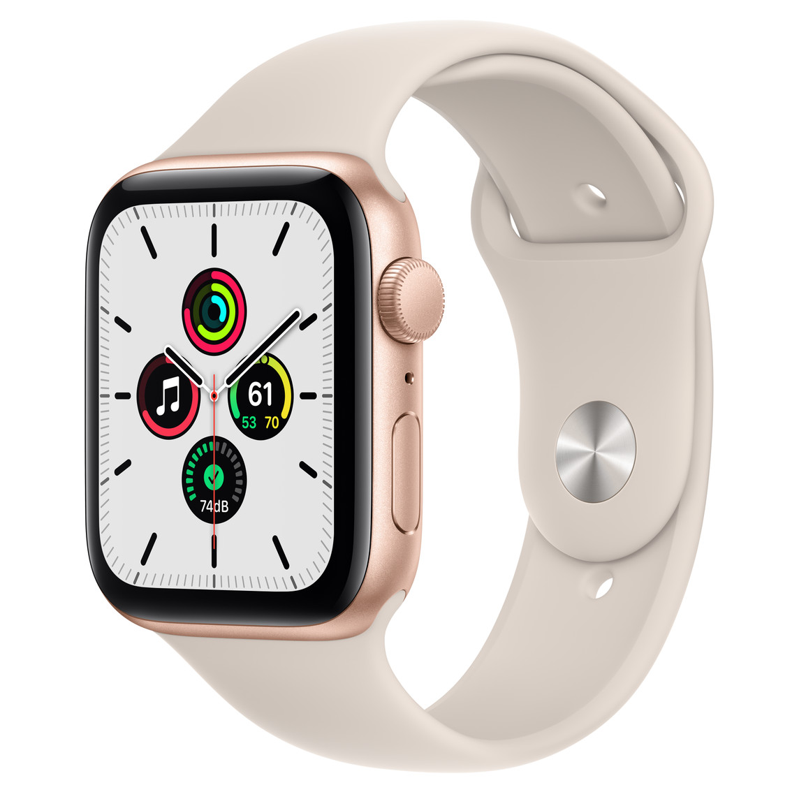 Apple Watch SE(GPSモデル)- 44mmゴールドアルミニウムケースと Apple Watch SE(GPSモデル)- 44mmゴールドアルミニウムケースと
