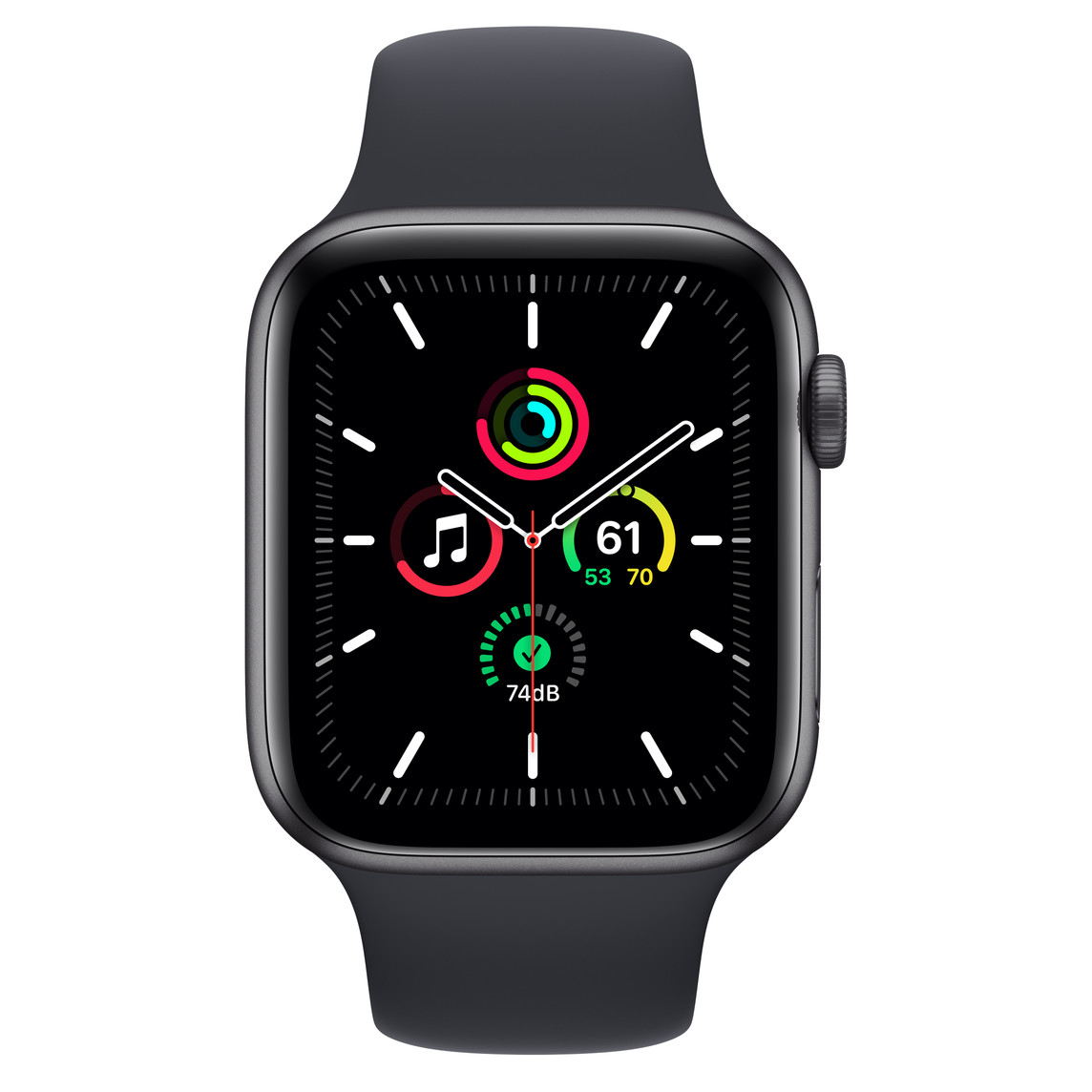 Apple Watch SE（GPSモデル）- 44mmスペースグレイアルミニウムケース