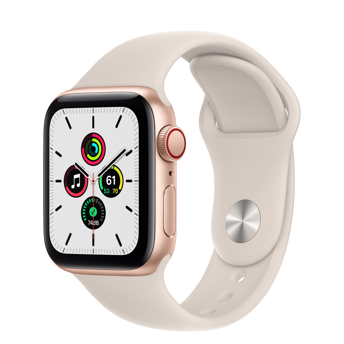 Apple Watch SE(GPS + Cellularモデル)- 40mmゴールドアルミニウム ...