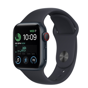 Apple Watch SE（第2世代、GPS + Cellularモデル）- 40mmミッドナイト