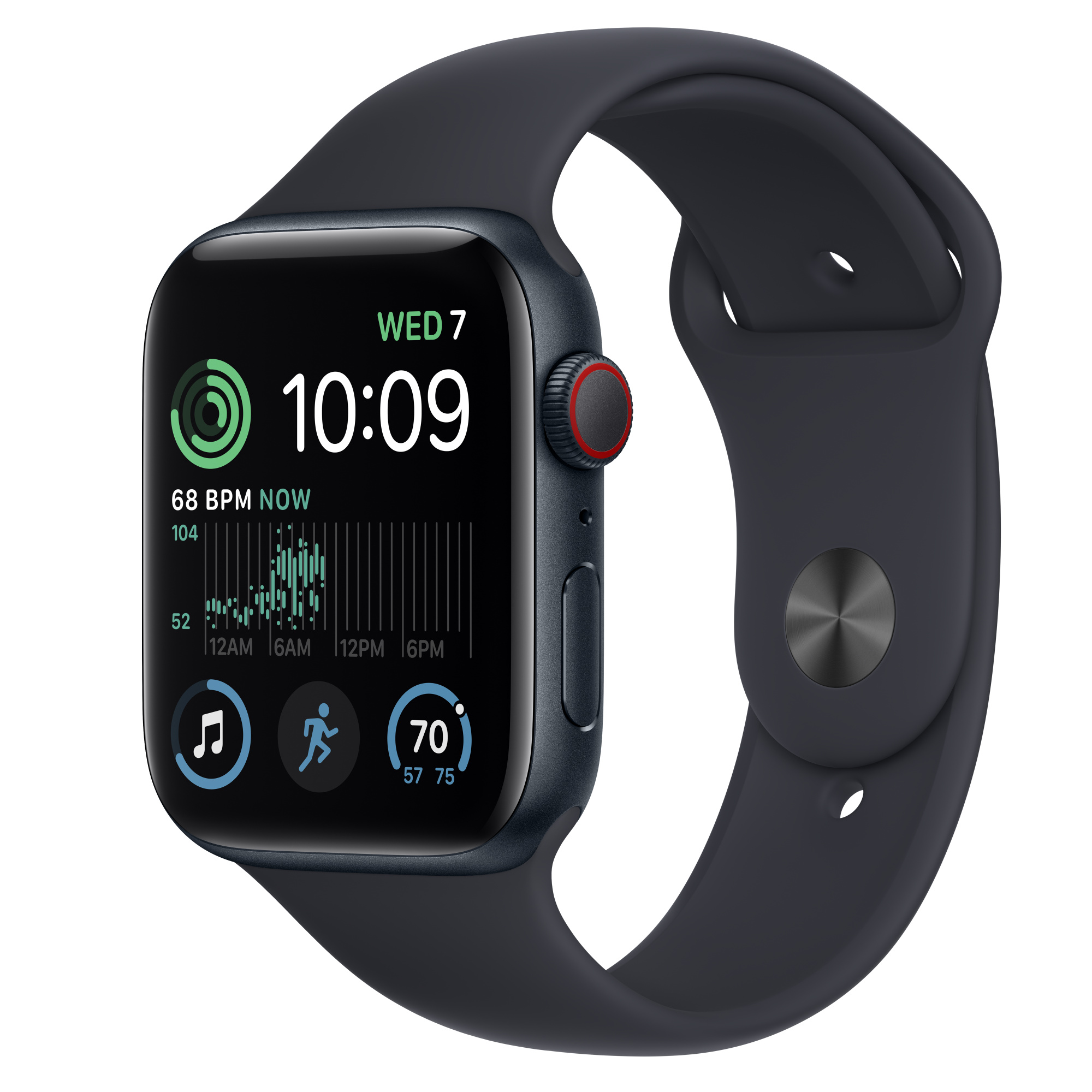 Apple Watch SE（第2世代、GPS + Cellularモデル）- 44mmミッドナイト