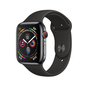 Apple Watch Series 4 Gps Cellularモデル 44mmスペースブラックステンレススチールケースとブラックスポーツバンド 整備済製品 Apple 日本