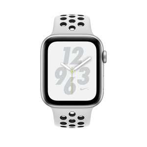 Apple Watch Nike+ Series 4（GPS + Cellularモデル）- 44mm シルバーアルミニウムケースとピュアプラチナム/ブラックNikeスポーツバンド [整備済製品] - Apple（日本）