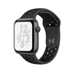 Apple Watch Nike+ Series 4（GPSモデル）- 44mmスペースグレイアルミニウムケースとアンスラサイト/ブラックNikeスポーツバンド  [整備済製品] - Apple（日本）