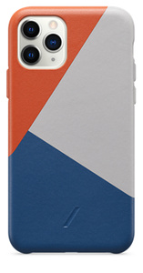 Native Union CLIC Marquetry Leather Case for iPhone 11 Pro - ブルー