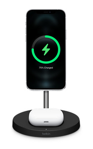 未使用品! BELKIN wireless charger MagSafe 黒 Belkin BOOST↑CHARGE™ PRO WIZ009dqBK
