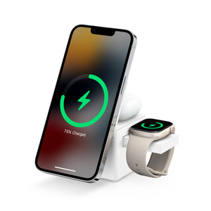 Anker 3-in-1 Cube with Qi2 - ホワイト - Apple（日本）