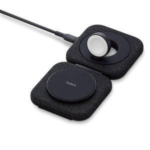 Belkin BoostCharge Pro 2-in-1 Magnetic Charging Travel Pad - Apple 