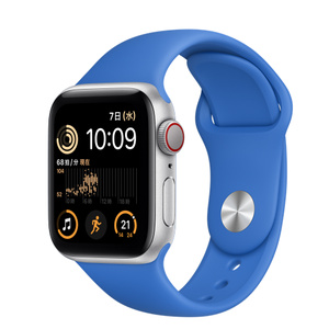 Apple Watch Se Gps Cellularモデル 40mmシルバーアルミニウムケースとカプリブルースポーツバンド レギュラー Apple 日本