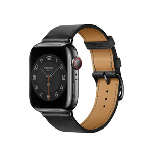 Apple Watch Hermès - 黒）シンプルトゥールレザーストラップ-