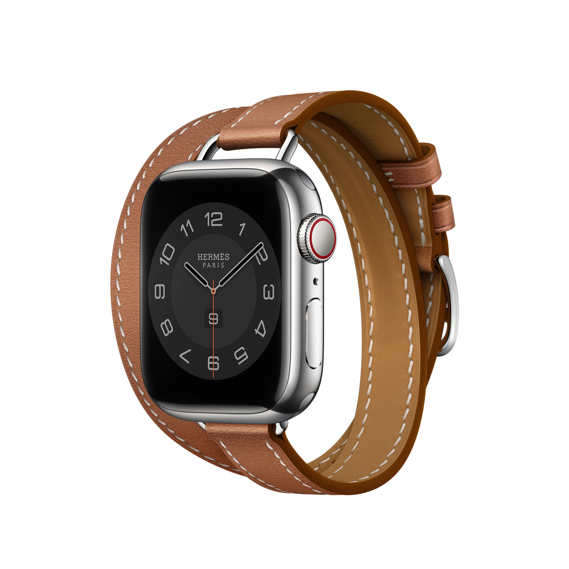 Apple Watch Hermès - 41mm Gold Swift Leather Attelage Double Tour