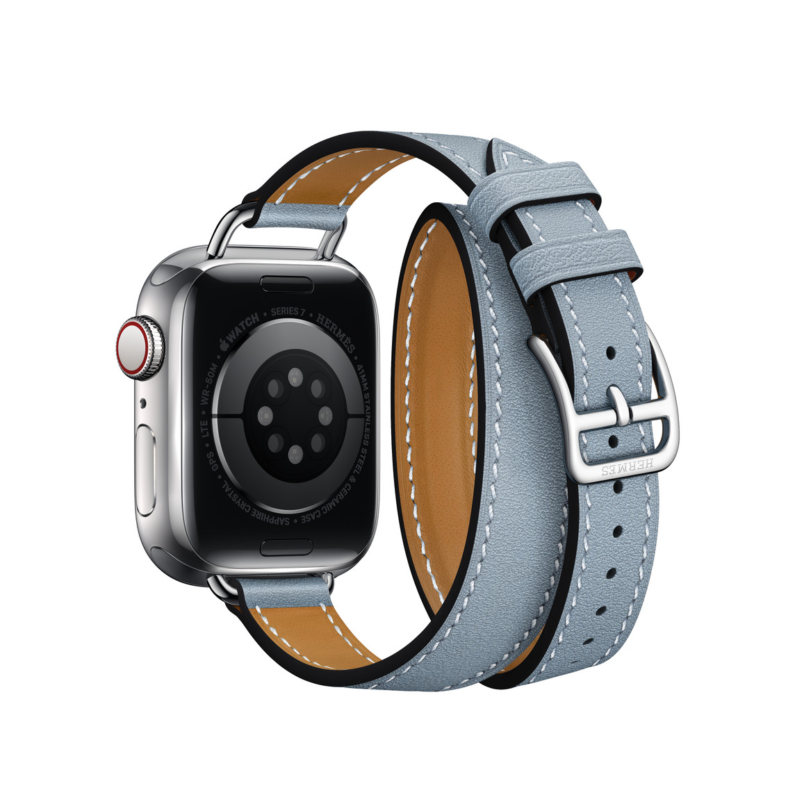 Apple Watch Hermès - 41mmケース用(ブルー・ラン)アトラージュ Apple Watch Hermès - 41mmケース用(ブルー・ラン)アトラージュ