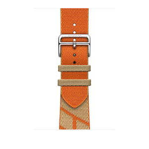 Apple Watch Hermès - 45mmケース用ジャンピング（クラフト/オレンジ