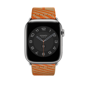Apple Watch Hermès - 45mmケース用ジャンピング（クラフト/オレンジ