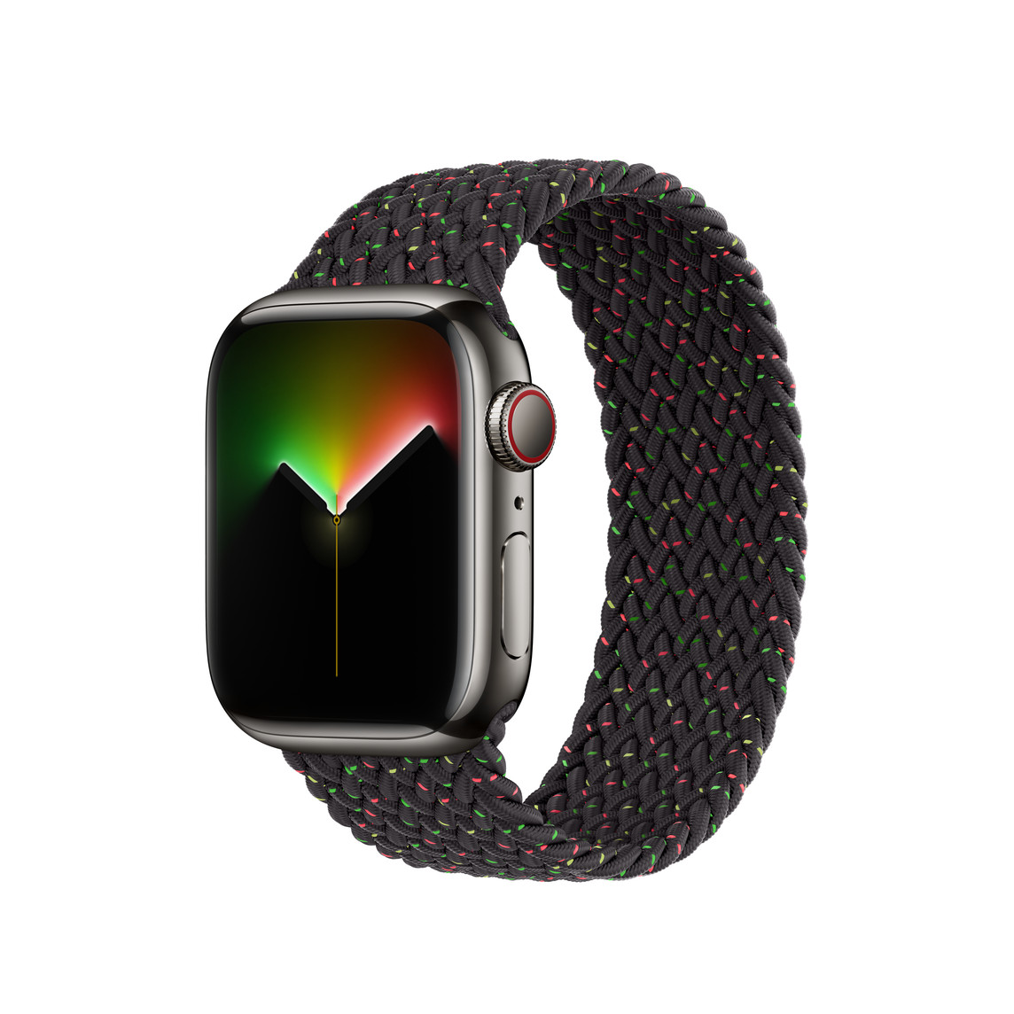 Apple Watch 41mm用Black Unity ブレイデッドソロループ