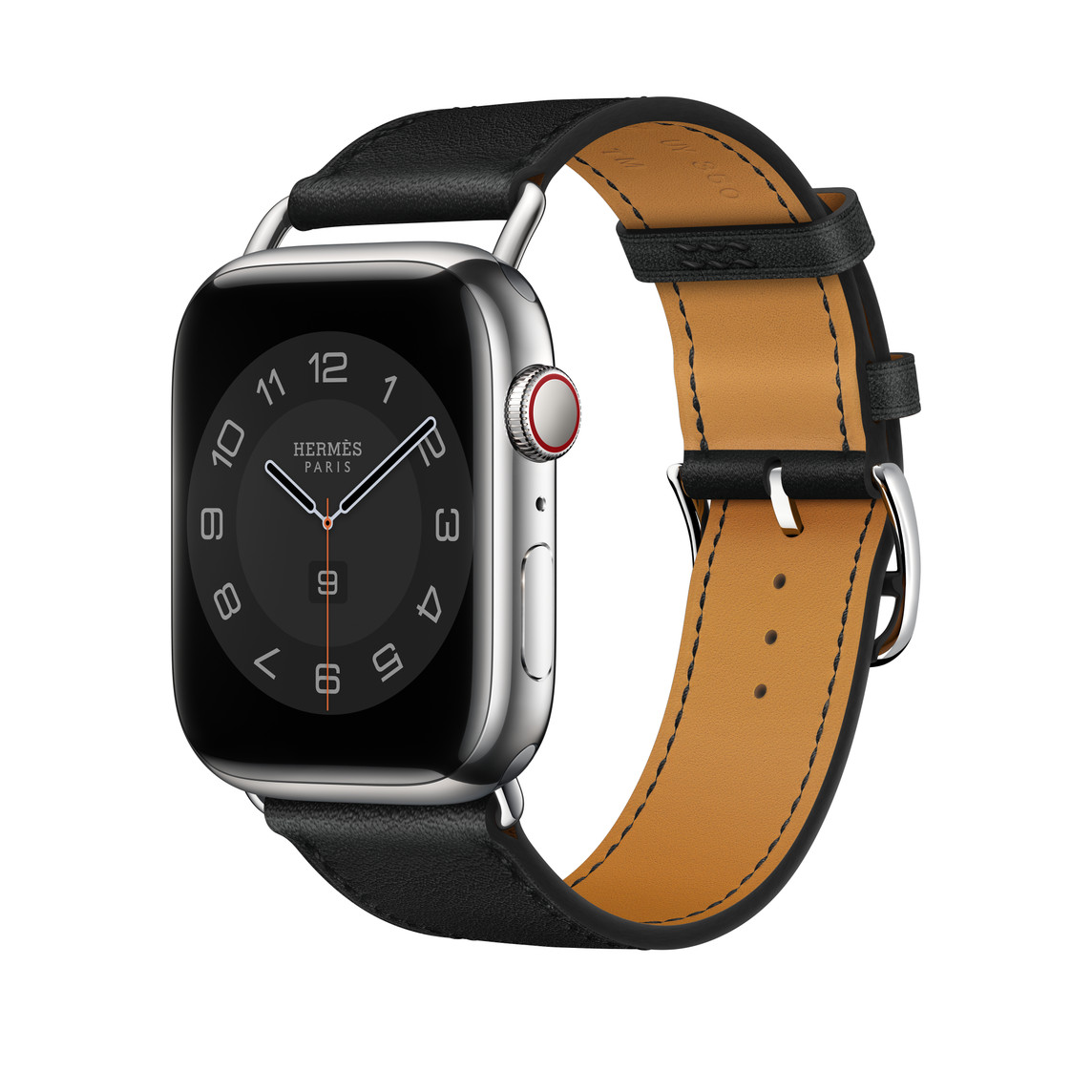 Apple Watch Hermès - 45mmケース用(黒)アトラージュ・シンプルトゥールレザーストラップ Apple Watch Hermès - 45mmケース用(黒)アトラージュ・シンプルトゥールレザーストラップ