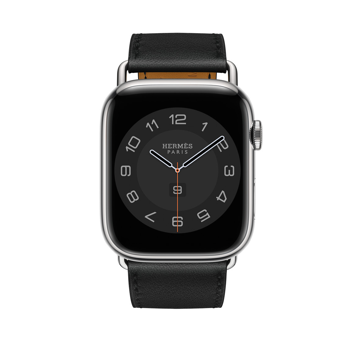 Apple Watch Hermès - 45mmケース用(黒)アトラージュ・シンプルトゥールレザーストラップ Apple Watch Hermès - 45mmケース用(黒)アトラージュ・シンプルトゥールレザーストラップ