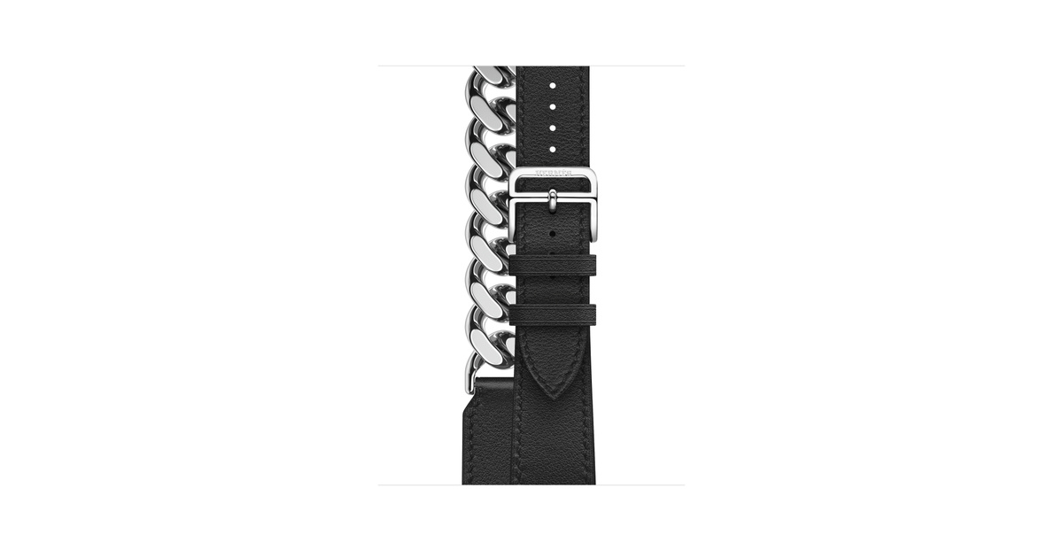 Apple Watch Hermès - 41mmケース用ヴォー・スウィフト(黒 Apple Watch Hermès - 41mmケース用ヴォー・スウィフト(黒