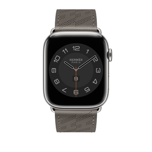 Apple Watch Hermès - 45mmケース用ヴォー・スウィフト（グリ