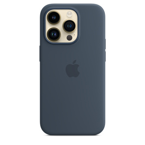 MagSafe対応iPhone 14 Proシリコーンケース - ストームブルー - Apple 
