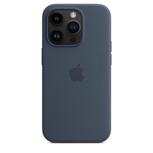 MagSafe対応iPhone 14 Proシリコーンケース - ストームブルー - Apple 